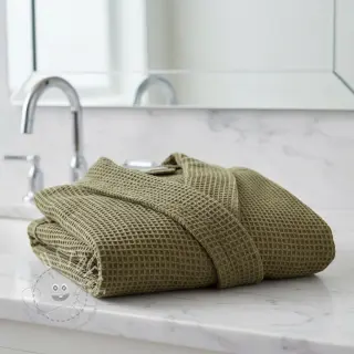 Waffelstoff moss green