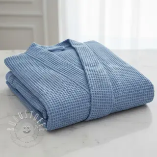 Waffelstoff blue