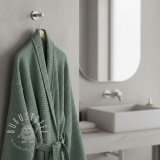 Waffelstoff dark green