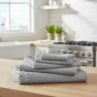 Waffelstoff grey