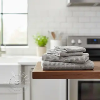 Waffelstoff light grey