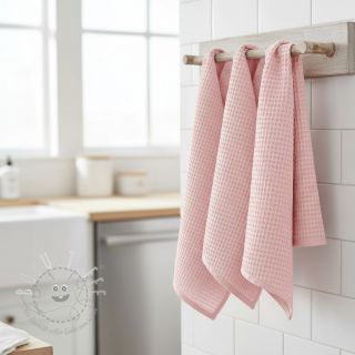 Waffelstoff light rose