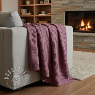 Waffelstoff mauve
