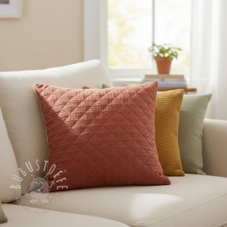 Double gauze/musselin QUILT rouge