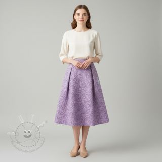 Steppstoffe Flowers lavender