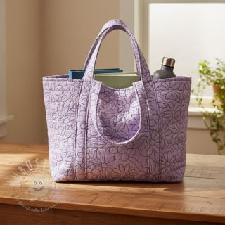 Steppstoffe Flowers lavender