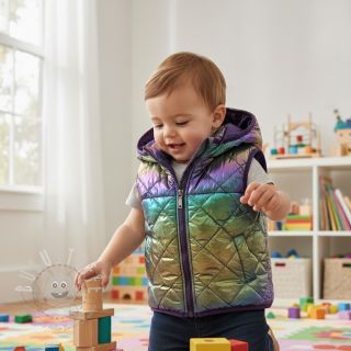 Steppstoffe FOIL Rainbow multi