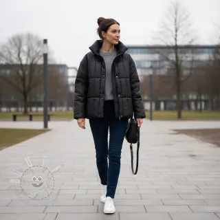 Steppstoffe Classic black