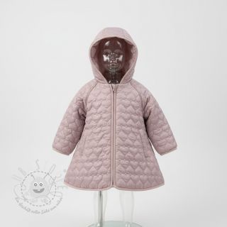 Steppstoffe FOIL Hearts dark powder