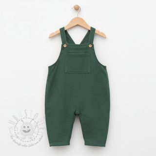 Leinenstoff gewaschen STONEWASHED PREMIUM bottle green