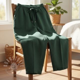 Leinenstoff gewaschen STONEWASHED PREMIUM bottle green