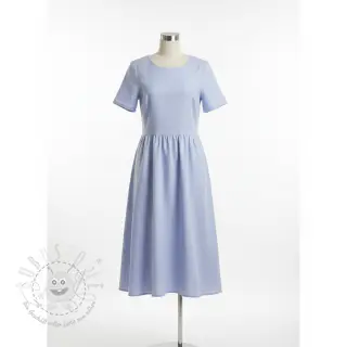 Leinenstoff gewaschen 170 g blue lavender
