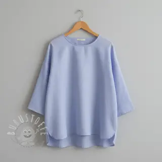 Leinenstoff gewaschen 170 g blue lavender