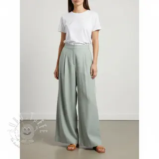 Leinenstoff gewaschen 170 g sage grey
