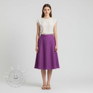 Leinenstoff gewaschen orchid purple