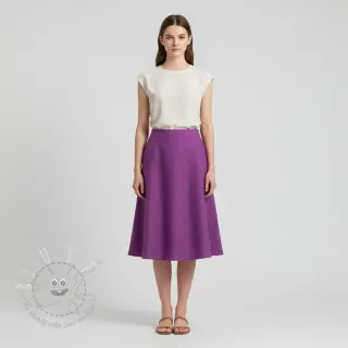 Leinenstoff gewaschen orchid purple