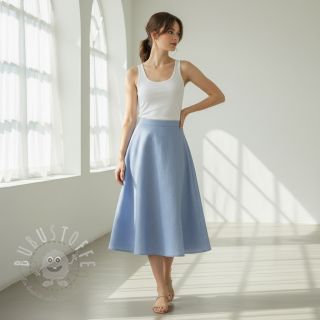 Leinenstoff gewaschen lavender blue