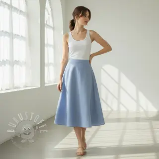 Leinenstoff gewaschen lavender blue