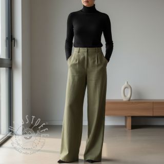 Leinenstoff gewaschen 170 g pickle