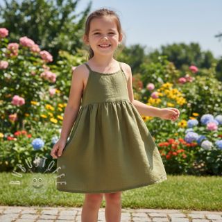 Leinenstoff gewaschen 170 g green