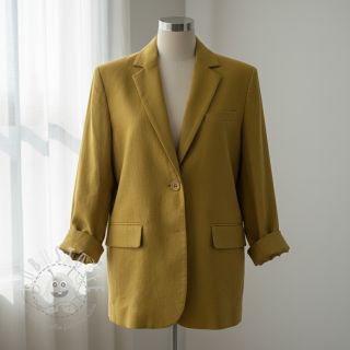 Leinenstoff gewaschen 170 g gold