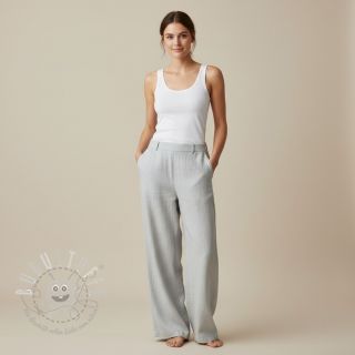 Leinenstoff gewaschen 170 g light blue