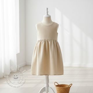 Leinenstoff gewaschen 170 g beige