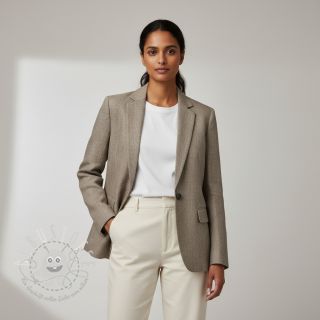 Leinenstoff gewaschen sand