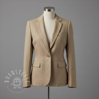 Leinenstoff gewaschen 170 g capucchino