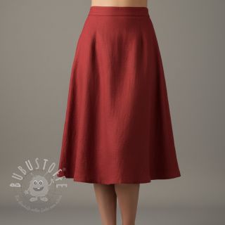 Leinenstoff gewaschen 170 g wine red