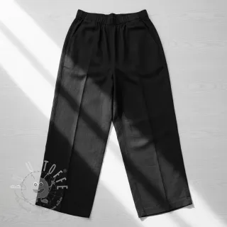 Leinenstoff gewaschen 170 g black