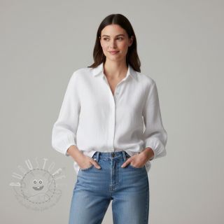 Leinenstoff gewaschen 170 g white