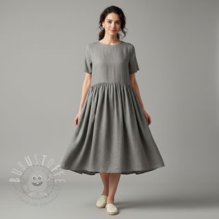 Leinenstoff gewaschen 170 g grey