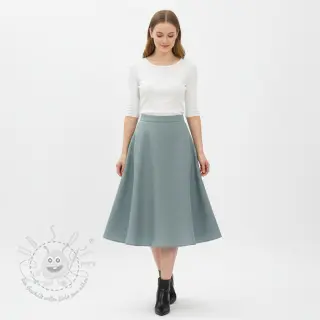 Leinenstoff gewaschen ocean green