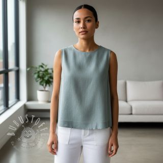 Leinenstoff gewaschen ocean green