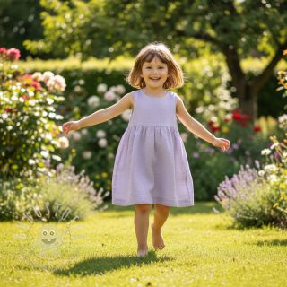 Leinenstoff gewaschen light violet