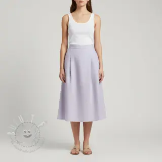 Leinenstoff gewaschen light violet