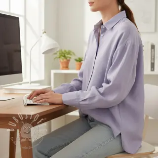 Leinenstoff gewaschen light violet
