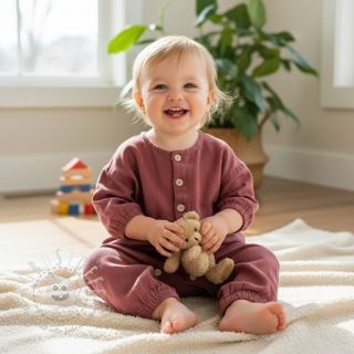 Leinenstoff gewaschen dark blush