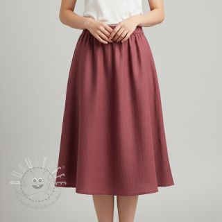 Leinenstoff gewaschen dark blush