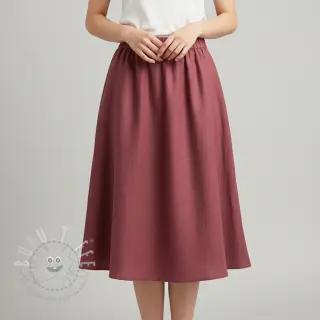 Leinenstoff gewaschen dark blush