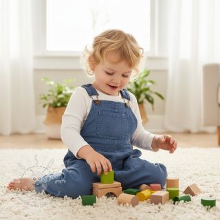 Leinenstoff gewaschen indigo