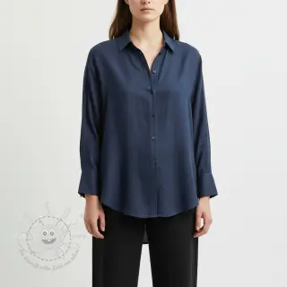 Leinenstoff gewaschen indigo