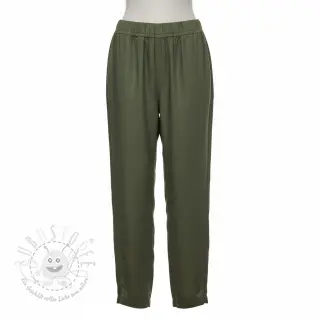 Leinenstoff gewaschen forest green