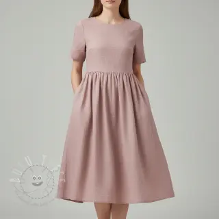 Leinenstoff gewaschen light lilac