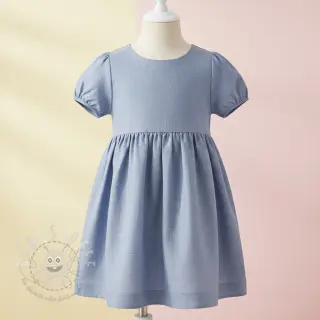 Leinenstoff gewaschen blue shadow