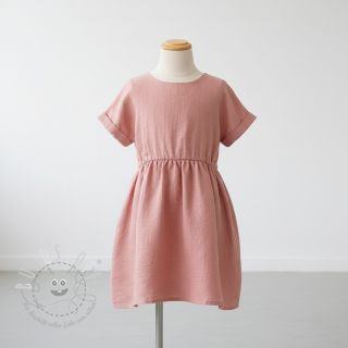 Leinenstoff gewaschen old rose