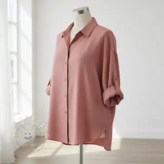 Leinenstoff gewaschen old rose