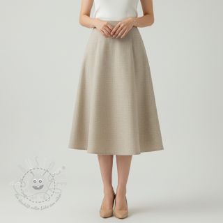 Leinenstoff gewaschen light sand