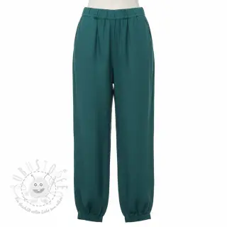 Leinenstoff gewaschen dark cyan